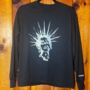 Lazy Coup punk long sleeve shirt black